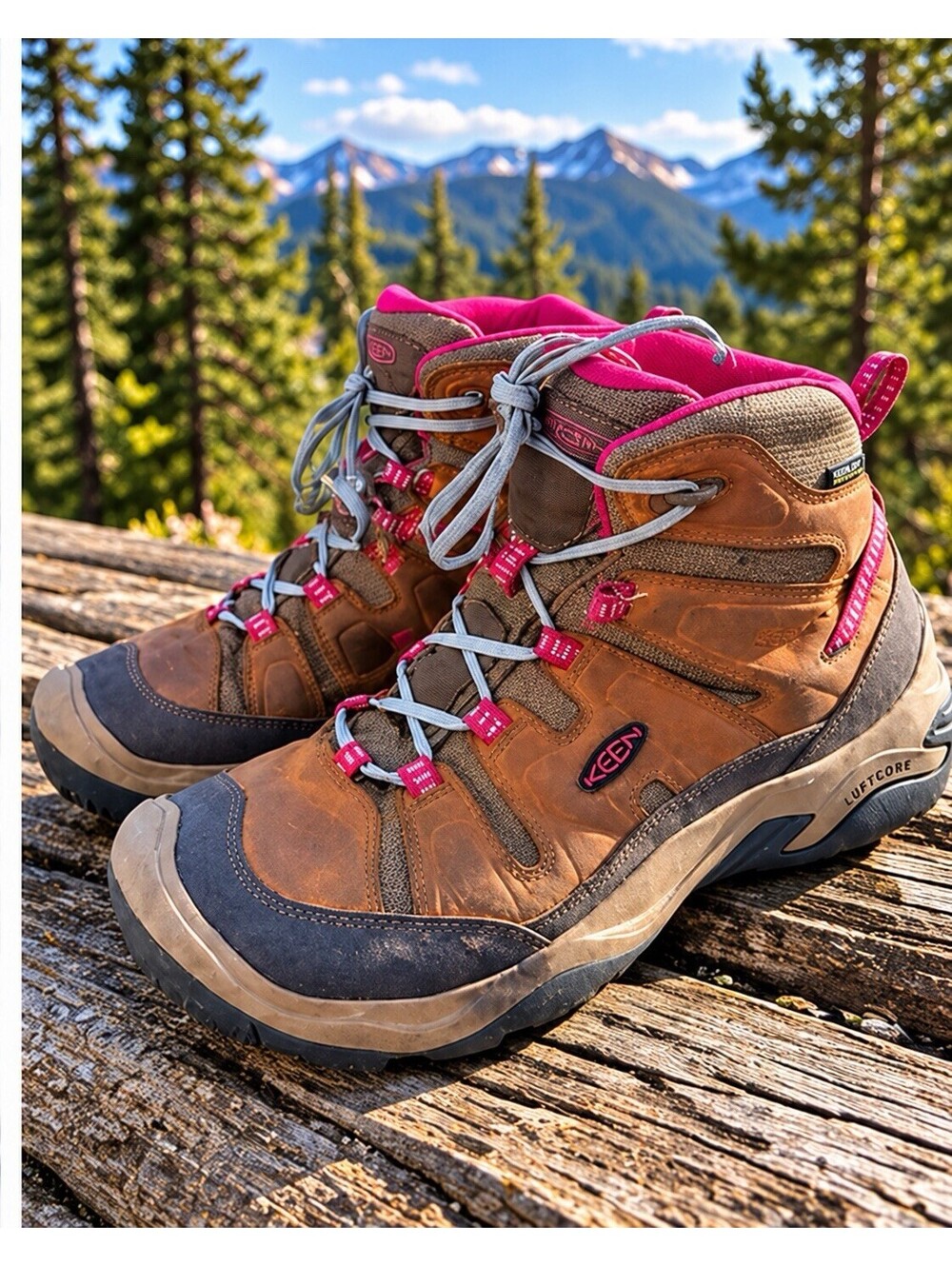 KEEN Circadia Mid WP Women's Hiking Boots Syrup/Boysenberry US 9.5 1026765